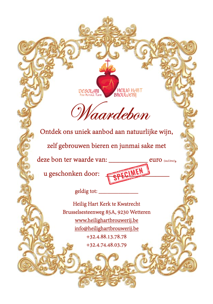 Waardebon (bepaal zelf bedrag)