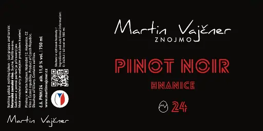 [CZ-MV-RW-PN24] Martin Vajčner - Pinot Noir - 2024 - 11% - Hnanice - Fládnická - regio Znojmo