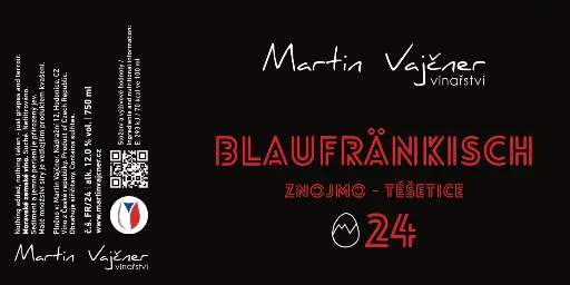[CZ-MV-RW-BLA4] Martin Vajčner - Blaufränkisch - 2024 - 12% - Těšetice - Stará vinice - regio Znojmo