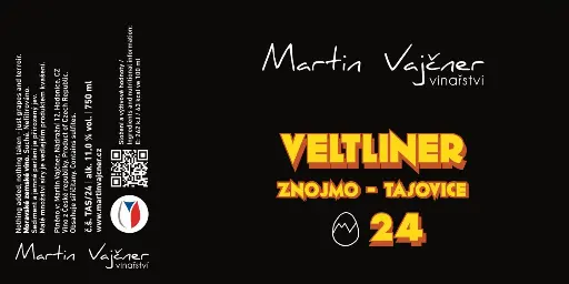 [CZ-MV-WW-VEL24] Martin Vajčner - Veltliner - 2024 - 11% - Tasovice - Kamenný vrch - regio Znojmo
